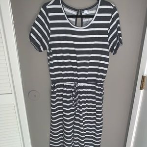 Basic striped pant jumpsuit